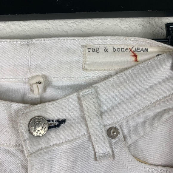 RAG & Bone Women Skinny White Denim Jeans Size 26. - Picture 7 of 8